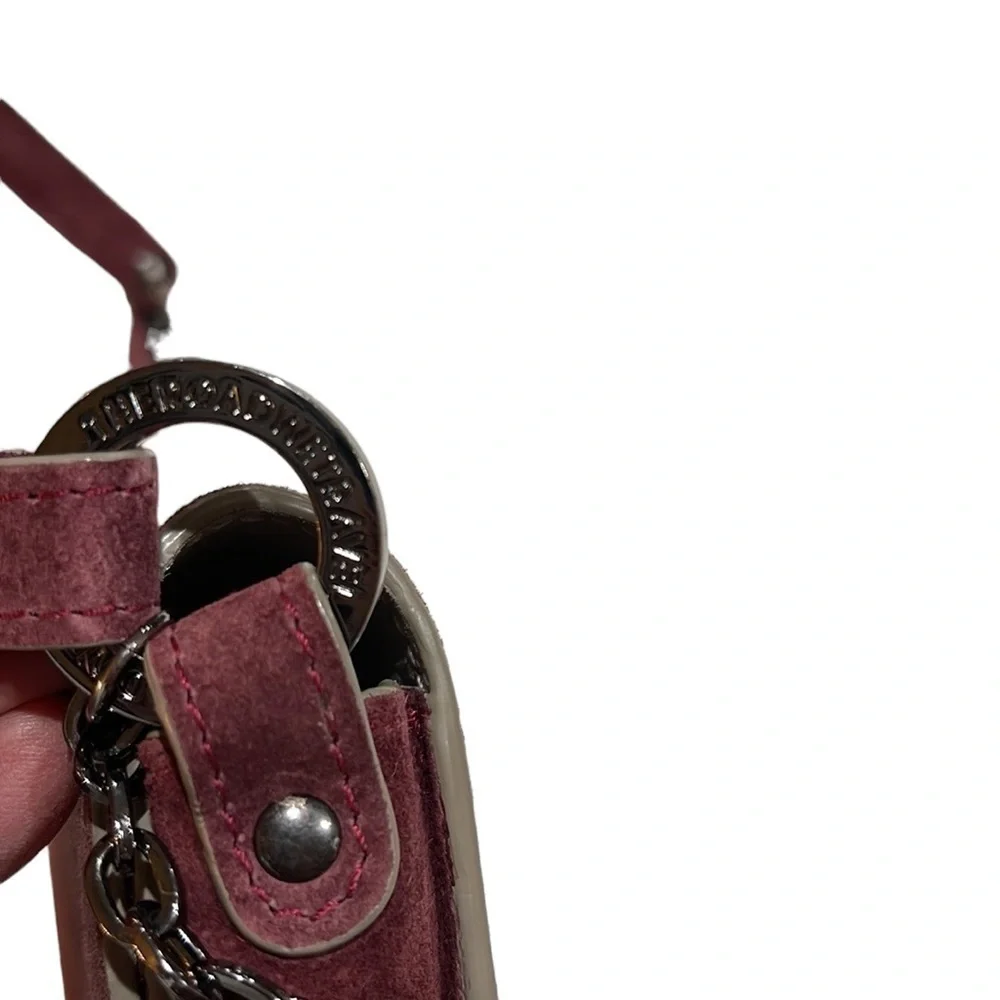 Joey Wolffer Suede Crossbody Bag Burgundy Wine